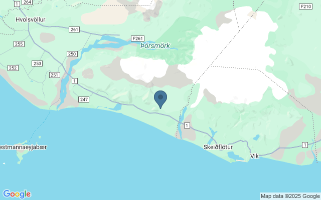 Kaart met locatie Skgafoss